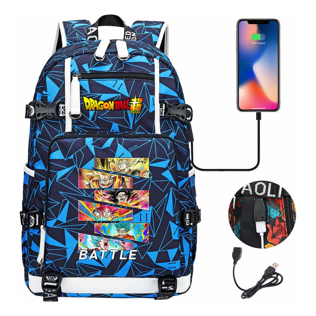 Sun Wukong Usb Large Capacity Youth Student Backpack For Leisure Travel Backpack