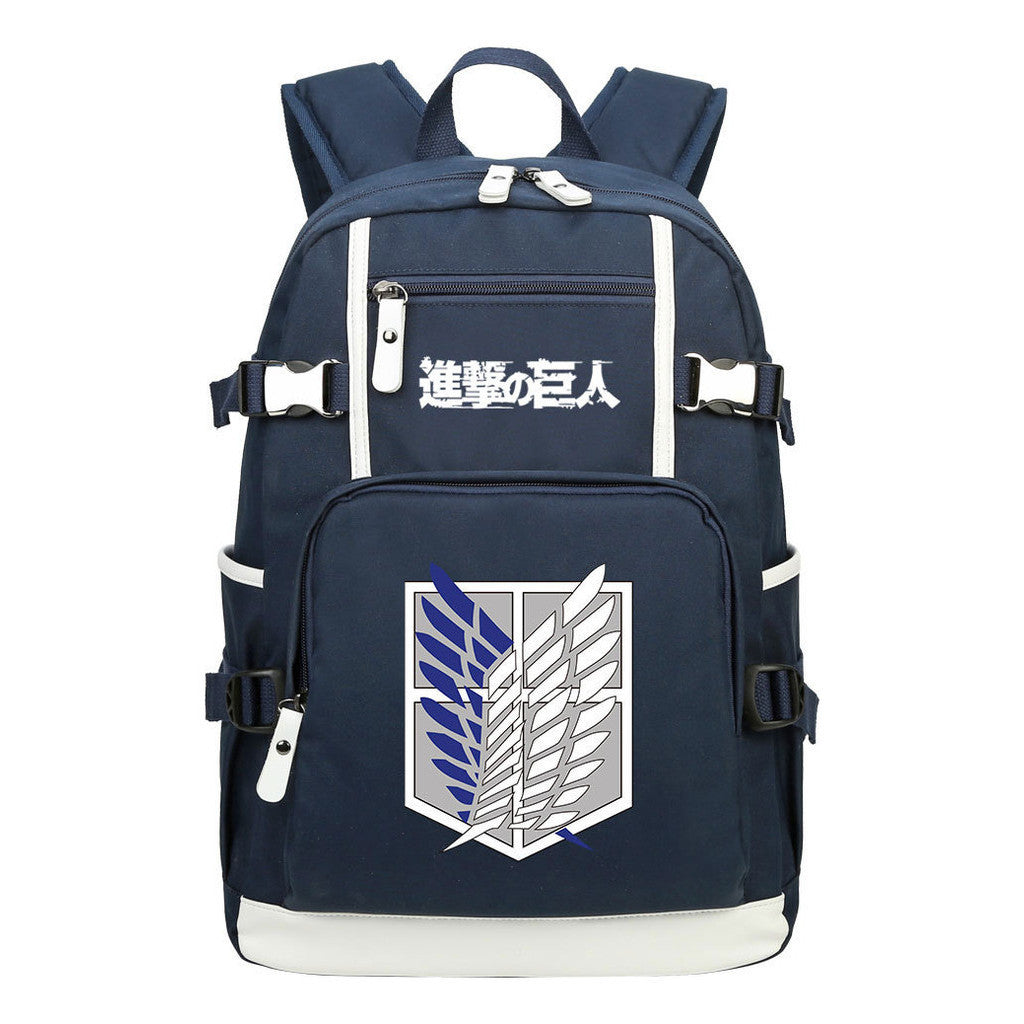 Giant Wings Of Anime Attack, Youth Student School Bag, Men's And Women's Backpack, Leisure Travel Backpack