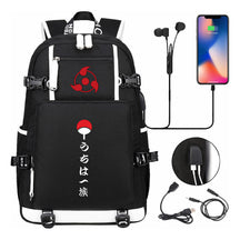 Naruto Usb Youth Student Backpack For Men And Women Leisure Travel Backpack