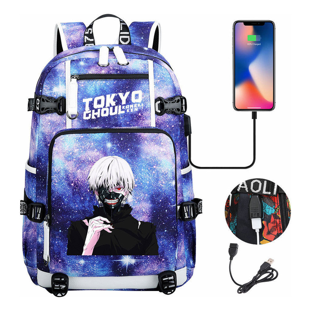 Usb Large Capacity Student Backpack For Leisure Travel Backpack