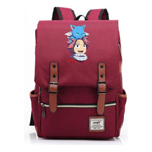 Printed Schoolbag Leisure Belt Buckle Classic Backpack For Young Students