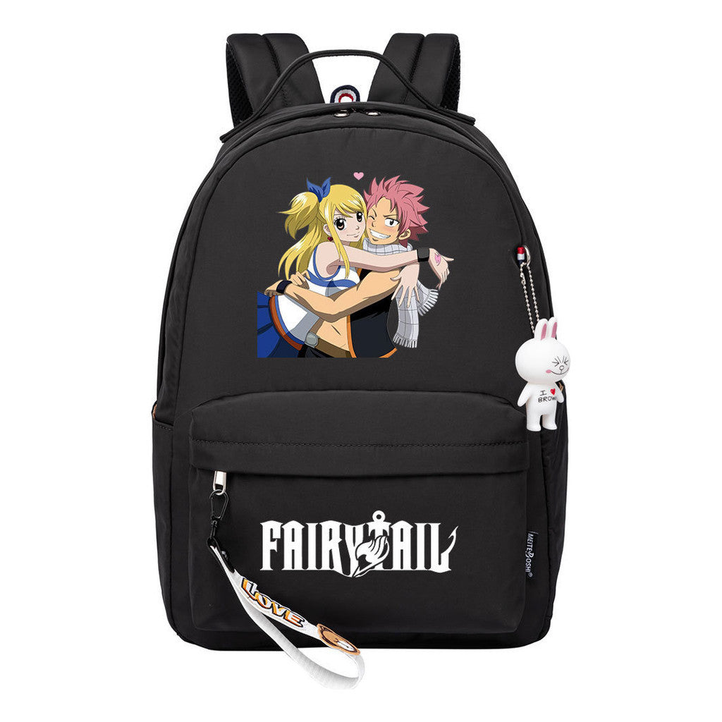 Printed Teenage Student Backpack Men And Women, Casual Bag Girls Backpack