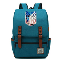 The Giant Of Manga Attack Printed Teenage Student Backpack For Men And Women With Casual Belt Buckle Classic Backpack  38*27*12.5cm