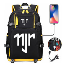 Football Star Neymar Printed Youth Student Backpack With Large Capacity