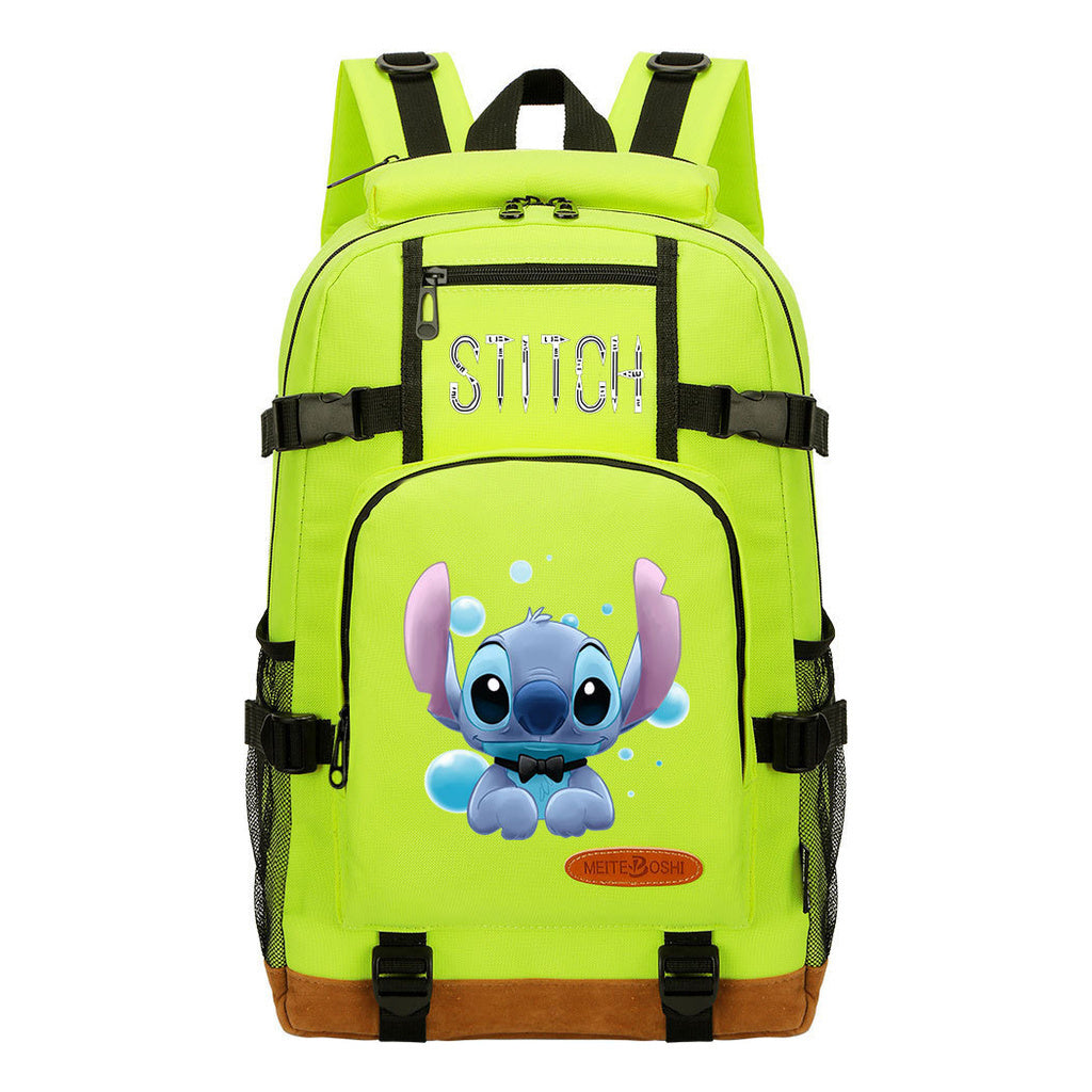 Interstellar Baby Stitch Printed Youth Student Backpack Boys and Girls Backpack