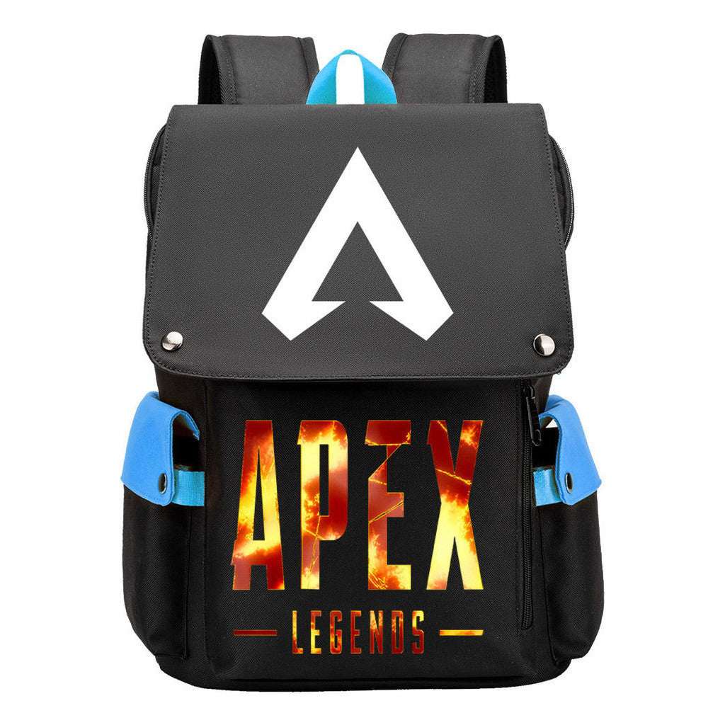 Apex Hero Print Usb Charging Head Youth School Bag Casual Backpack