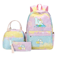 Corner Biology Student School Bag Lunch Bag Three Piece Set Backpack Set