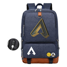 Apex Hero Print Usb Student Backpack Casual Backpack