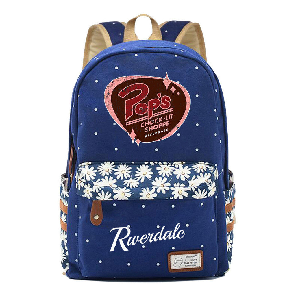 Valley Town Printed Student School Bag Fashion Leisure Backpack