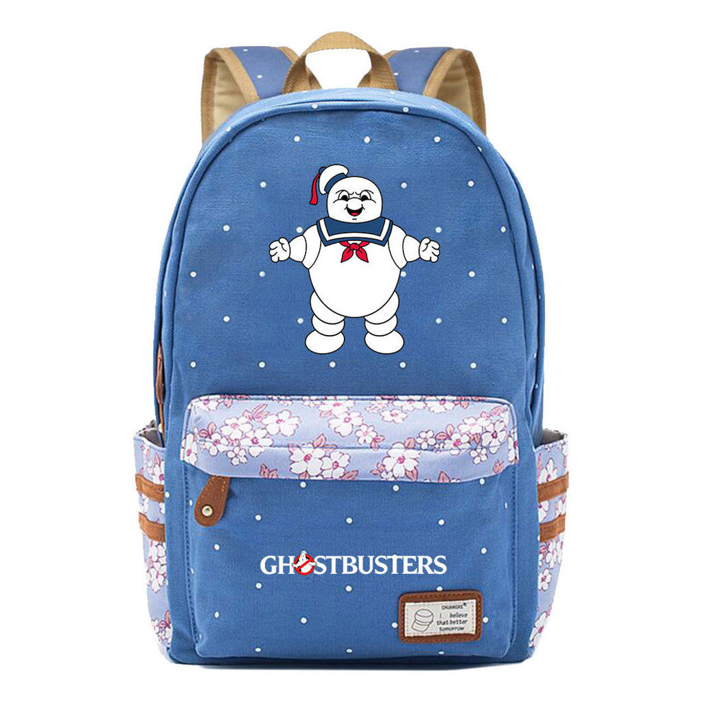 Devil Print Student Backpack, Fashionable And Casual Backpack