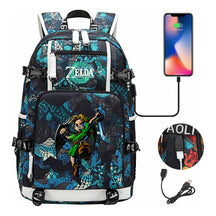 Game Zelda Legend Printed Youth Student Backpack For Men And Women With Large Capacity Leisure Travel Backpack