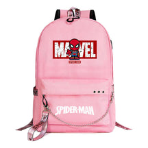Superhero Printed Teenage Student Backpack For Boys And Girls, Casual Woven Strap Backpack