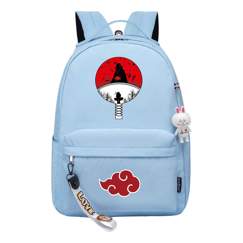 Naruto Printed Teenage Student Backpack, Casual Bag, Girl Backpack