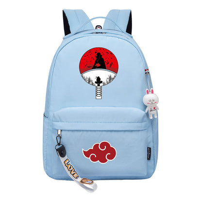 Naruto Printed Teenage Student Backpack, Casual Bag, Girl Backpack
