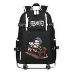 Cartoon Printed Usb Large Capacity Youth Student Backpack For Men And Women's Leisure Travel Backpack
