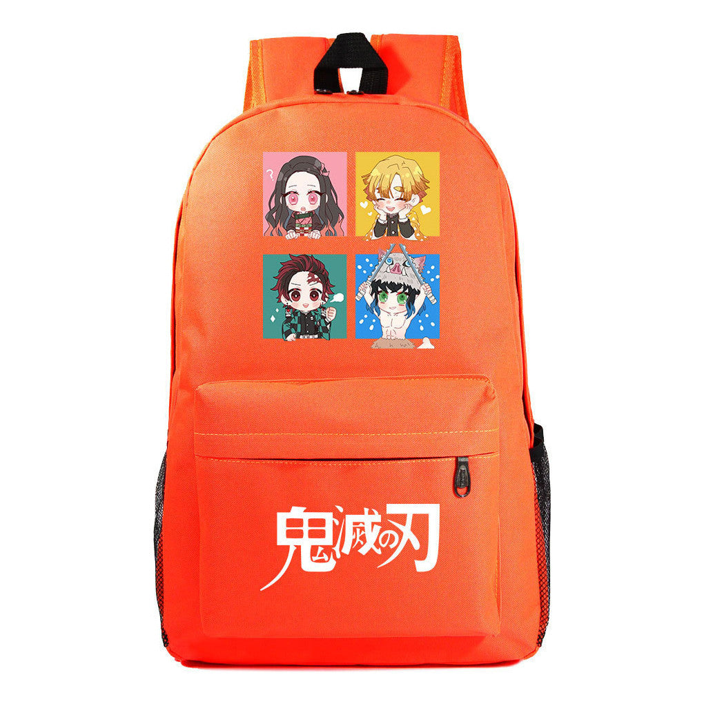 Cartoon Fashion Printed Youth Student Backpack Men And Women's Leisure Backpack