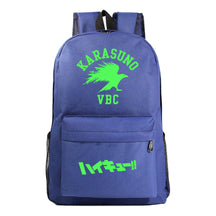Green Night Light Fashion Volleyball Youth Flying Heart Print Youth Student School Bag Men's And Women's Leisure Backpack