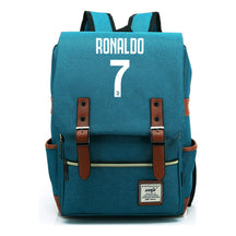 Football Star Cristiano Ronaldo Printed Student Backpack For Men And Women's Casual Classic Backpack