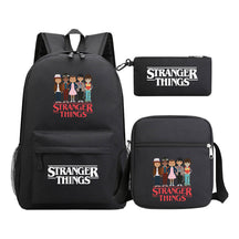 Strange Story Starry Sky Printed Youth Student Backpack 3-piece Set For Men And Women, Backpack Set