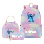 Interstellar Baby Stitch Youth Student Girls School Bag Lunch Bag Three Piece Set Backpack Set