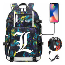 Death Note Usb Youth Student Backpack Leisure Travel Backpack