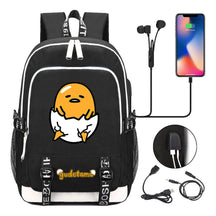 Comic Egg Yolk Lazy Egg Teenage Student Backpack Usb Boys And Girls Casual Backpack