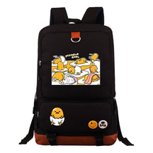 Cartoon Anime Lazy Egg Youth Student Backpack, Large Capacity Travel Bag, Boy's And Girl's Backpack