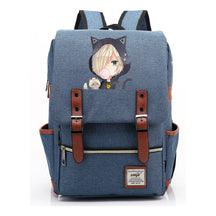 Yuri On The Ice Student Backpack, Men's And Women's Leisure Belt Buckle Backpack