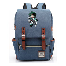 Anime My Heroes Academy Printed Youth Student Backpack Men's And Women's Leisure Belt Buckle Classic Backpack