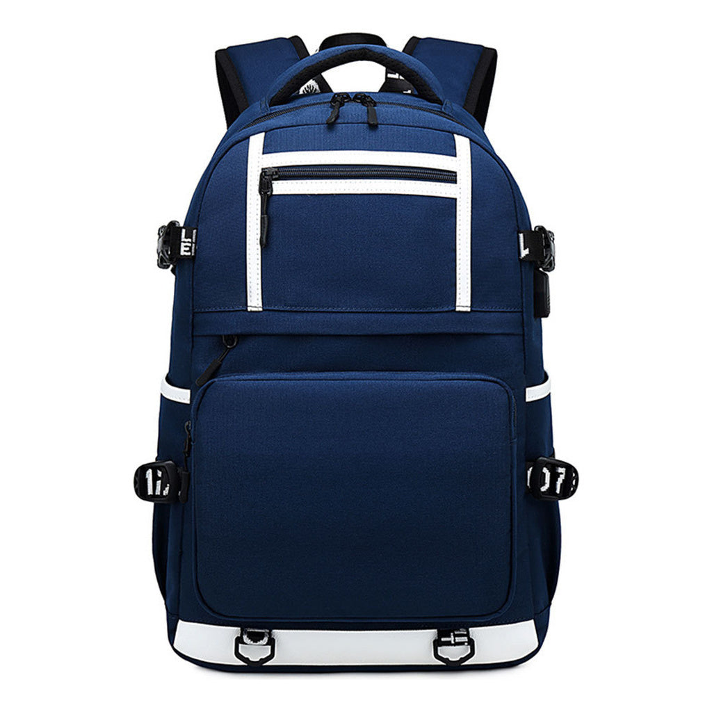 Cartoon Usb Youth Student School Bag Men's And Women's Backpack Leisure Travel Bag