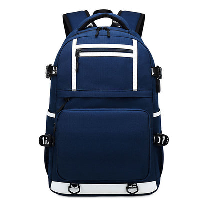 Cartoon Usb Youth Student School Bag Men's And Women's Backpack Leisure Travel Bag