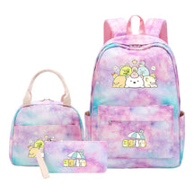 Corner Biology Student School Bag Lunch Bag Three Piece Set Backpack Set