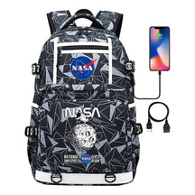 Fashionable Space Printed Usb Student Backpack Backpack Leisure Travel Backpack
