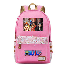 Anime Pirate Wang Lufei Printed Book Bag Fragmented Flower Leisure Backpack