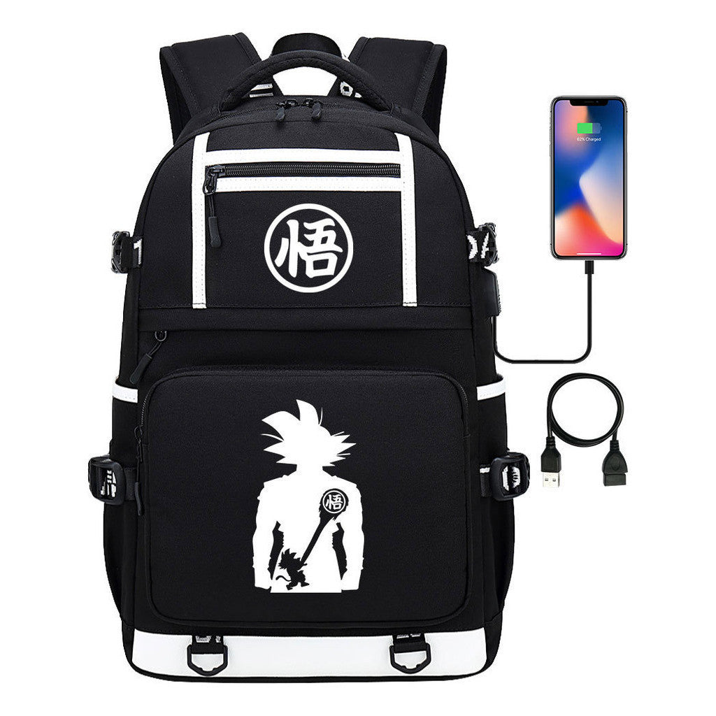 Usb Student Backpack Men's And Women's Backpack Leisure Travel Bag