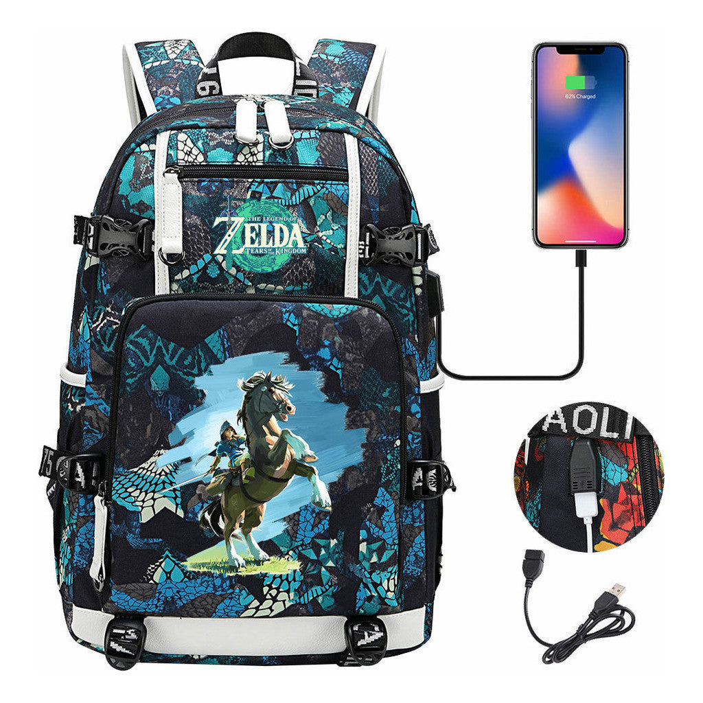 Printed Teenage Student Backpack For Men And Women's Travel Backpacks
