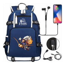 Anime Owl Magic Print Youth Student School Bag Backpack Leisure Travel Backpack