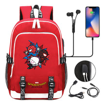 Superhero Printed Youth Primary And Secondary School Backpack Usb Men's And Women's Leisure Backpack
