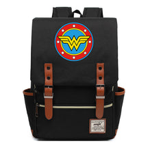 Anime Wonder Woman Printed Youth Student School Bag Men's And Women's Leisure Belt Buckle Backpack
