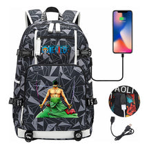 Pirate King Lufei Printed Youth Student Backpack With Large Capacity Leisure Travel Backpack