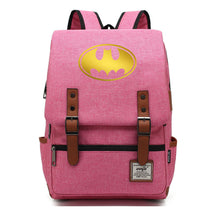 Golden Hero Batman Printed Youth Student School Bag Casual Belt Buckle Classic Backpack