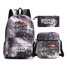Strange Story Starry Sky Printed Youth Student Backpack 3-piece Set For Men And Women, Backpack Set