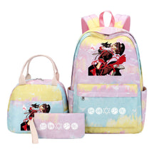 Teenage Student Girl Backpack Lunch Bag Three Piece Set Backpack Set