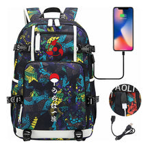 Naruto Usb Youth Student Backpack For Men And Women Leisure Travel Backpack