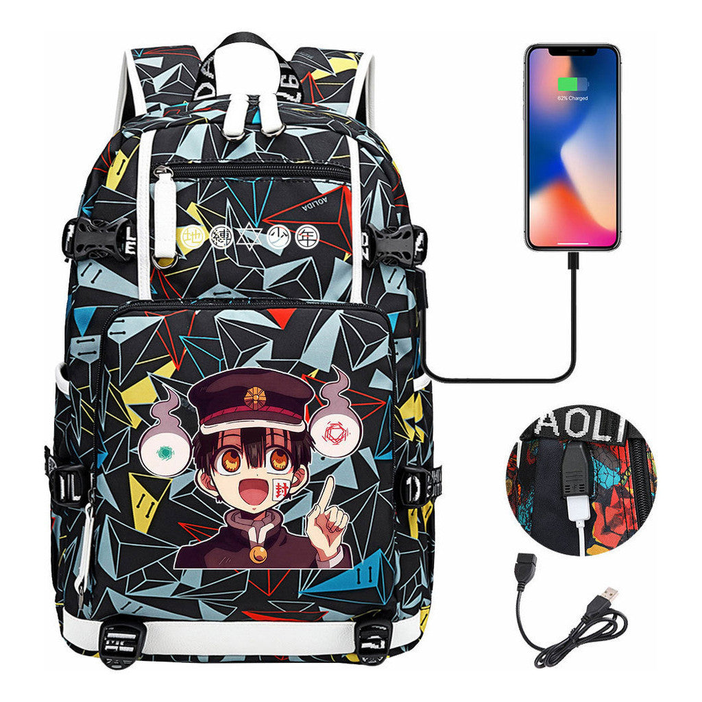 Usb Large Capacity Youth Student Backpack For Men And Women's Leisure Travel Backpack