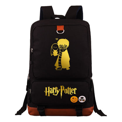 Golden Magic School Youth Student School Bag Large Capacity Travel Bag Men's And Women's Backpack