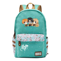 School Of Witchcraft And Wizardry Student Backpack, Floral Canvas, Female Backpack