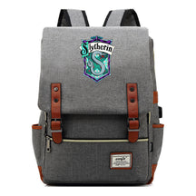 School Of Witchcraft And Wizardry Student Backpack Usb Men's And Women's Leisure Belt Buckle Backpack