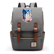 The Giant Of Manga Attack Printed Teenage Student Backpack For Men And Women With Casual Belt Buckle Classic Backpack  38*27*12.5cm