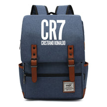 Football Star Cristiano Ronaldo Printed Backpack For Men And Women With Casual Belt Buckle Classic Backpack